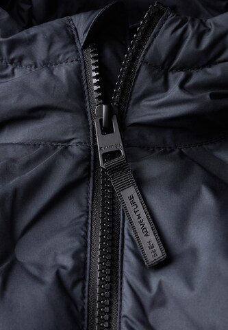 Street One MEN Steppjacke mit Sweat-Ärmeln in Blau