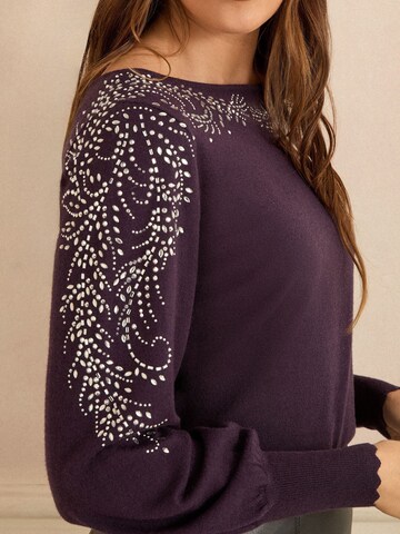 love & roses Свитер в Лиловый