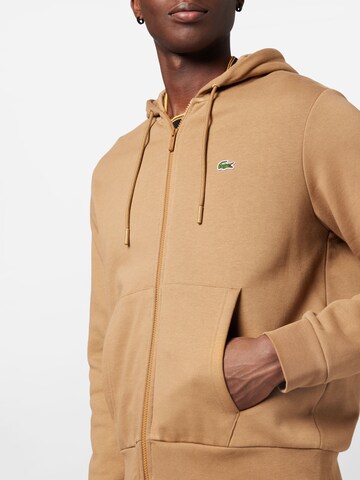 LACOSTE Sweatjacka i brun