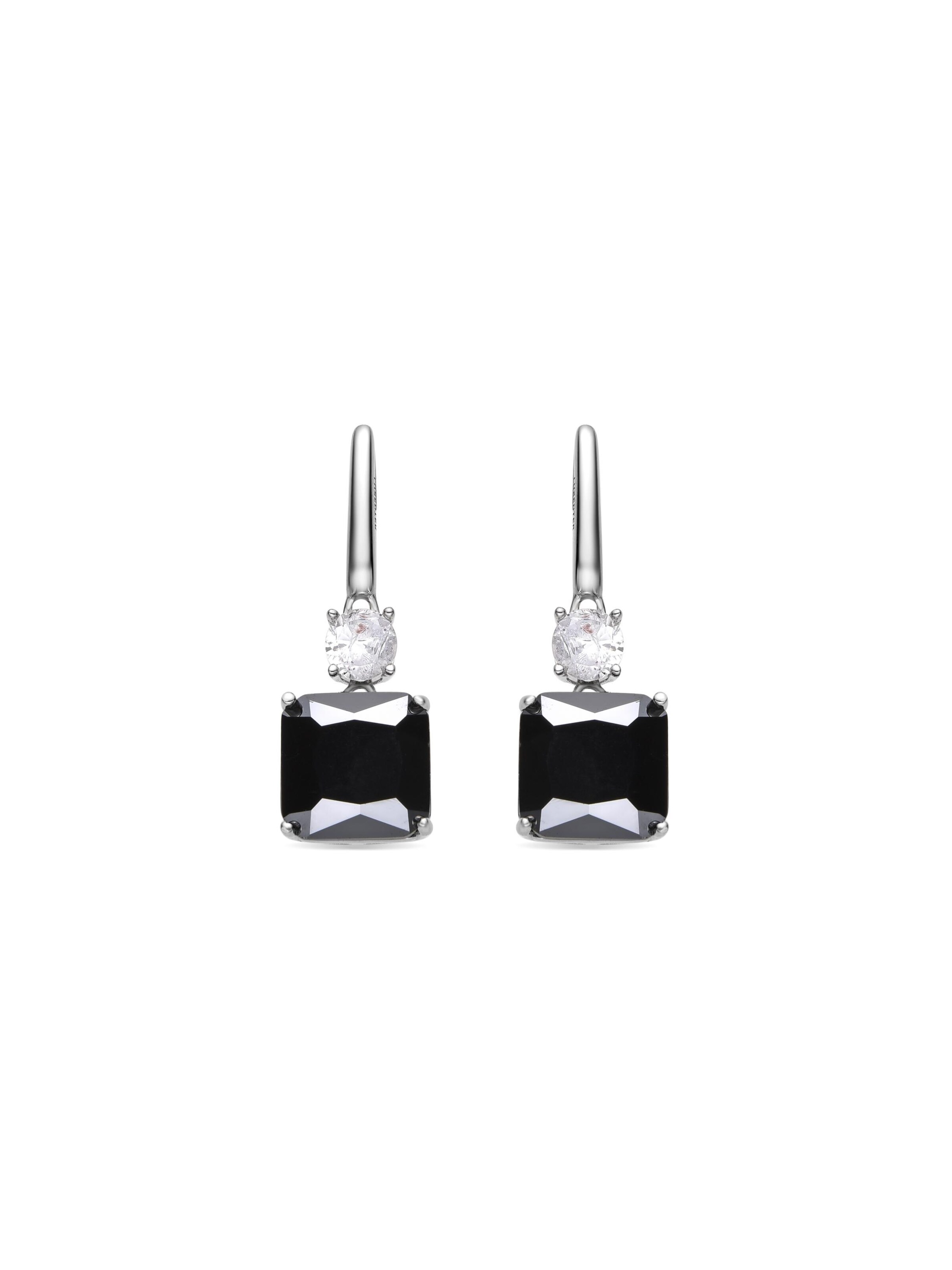 Luxenter Earrings 'ASKUO' in Black: front