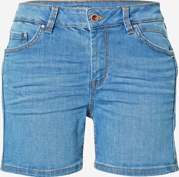 TOM TAILOR DENIM Slimfit Jeans 'Cajsa' in Blauw: voorkant
