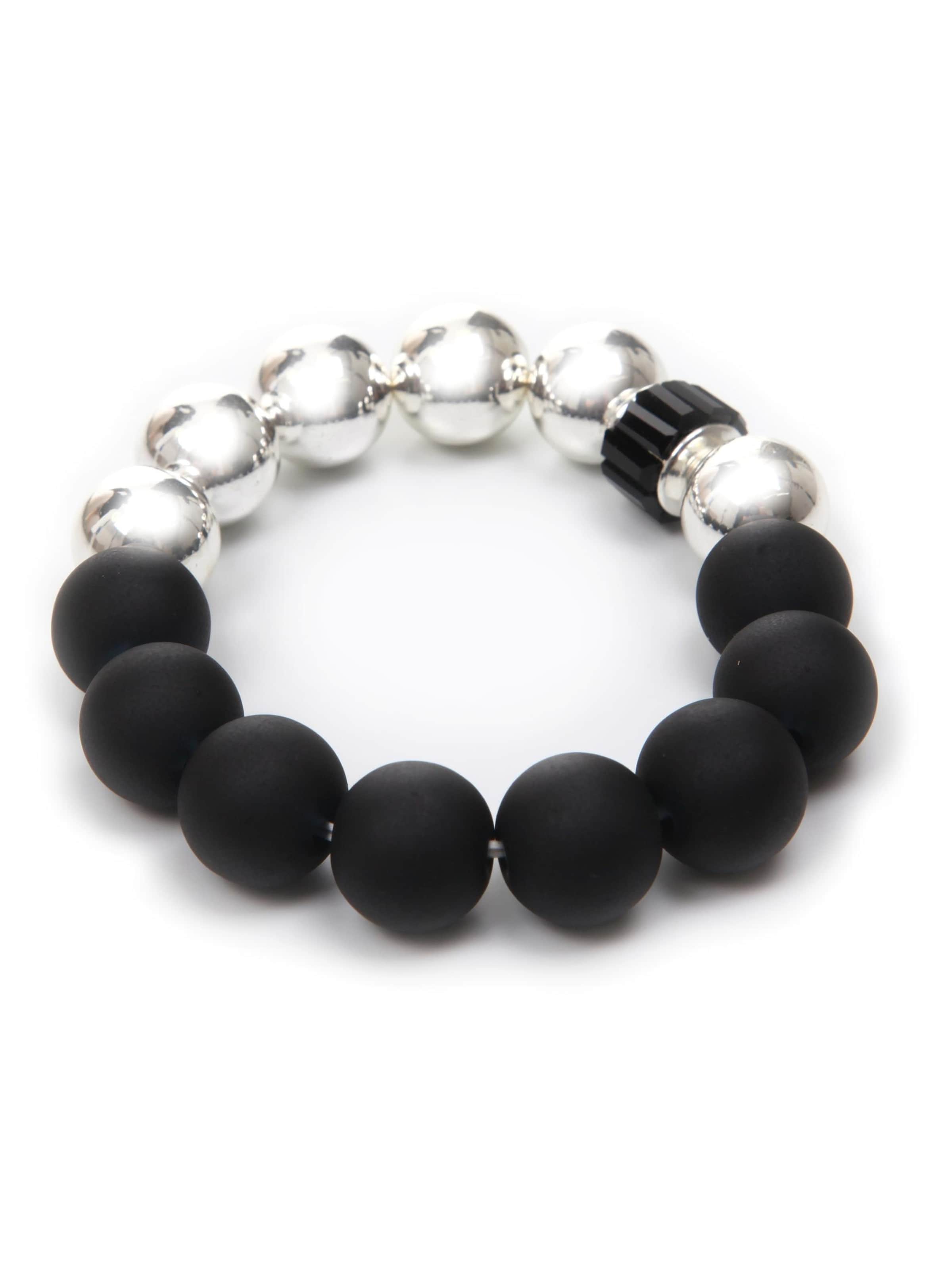 COLLEZIONE ALESSANDRO Bracelet 'Anouk' in Black: front