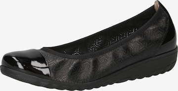 CAPRICE Ballerina in Schwarz: Vorderseite