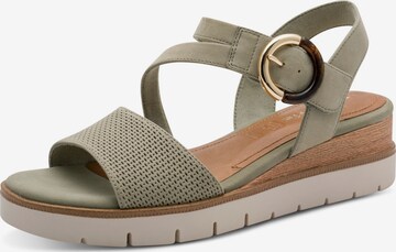 Tamaris Босоножки в Зеленый: спереди