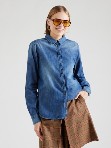 Lindex Blouse 'Becky' in Blauw: voorkant