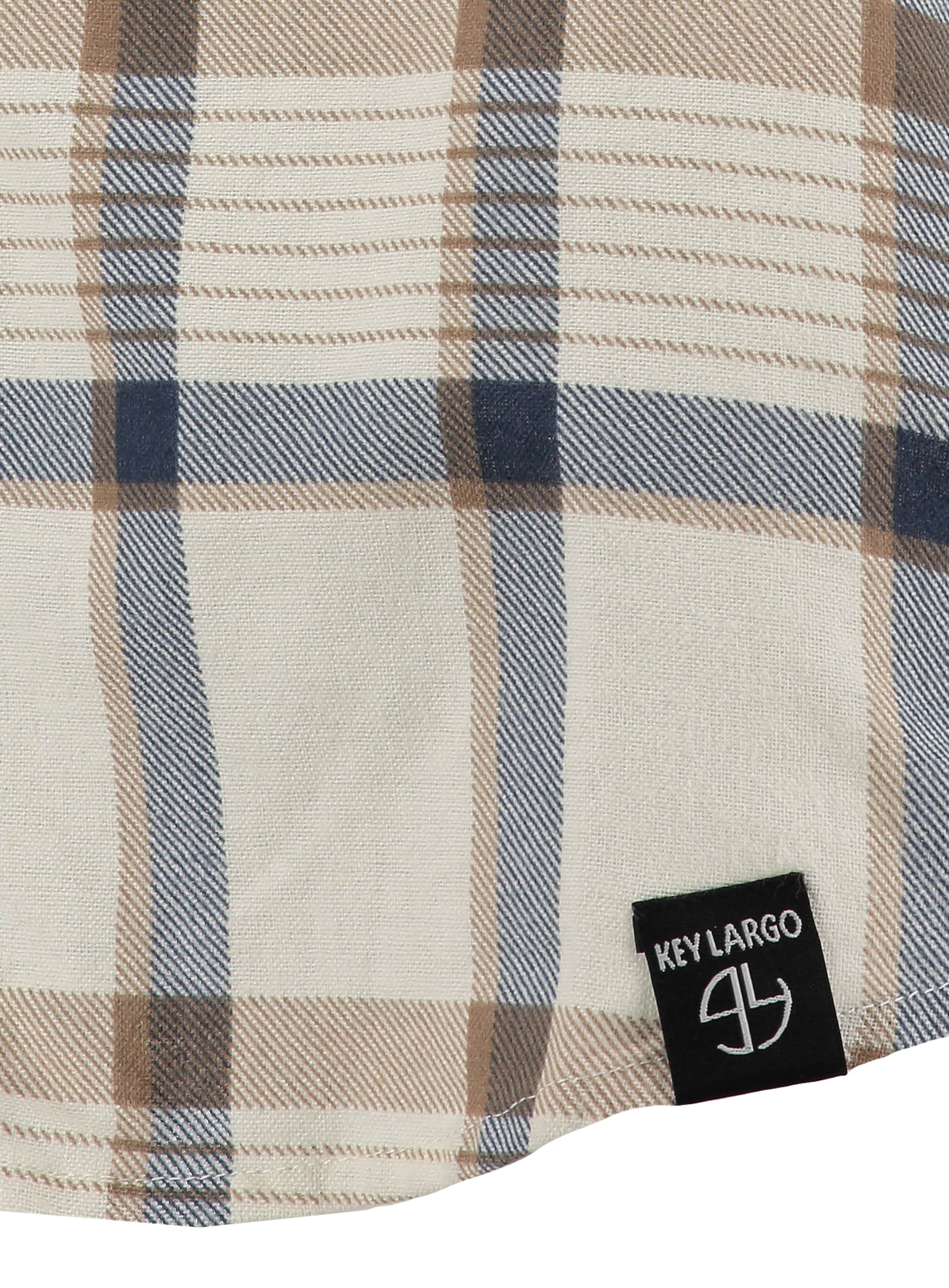 Key Largo Comfort Fit Πουκάμισο 'CATANIA' σε μπεζ