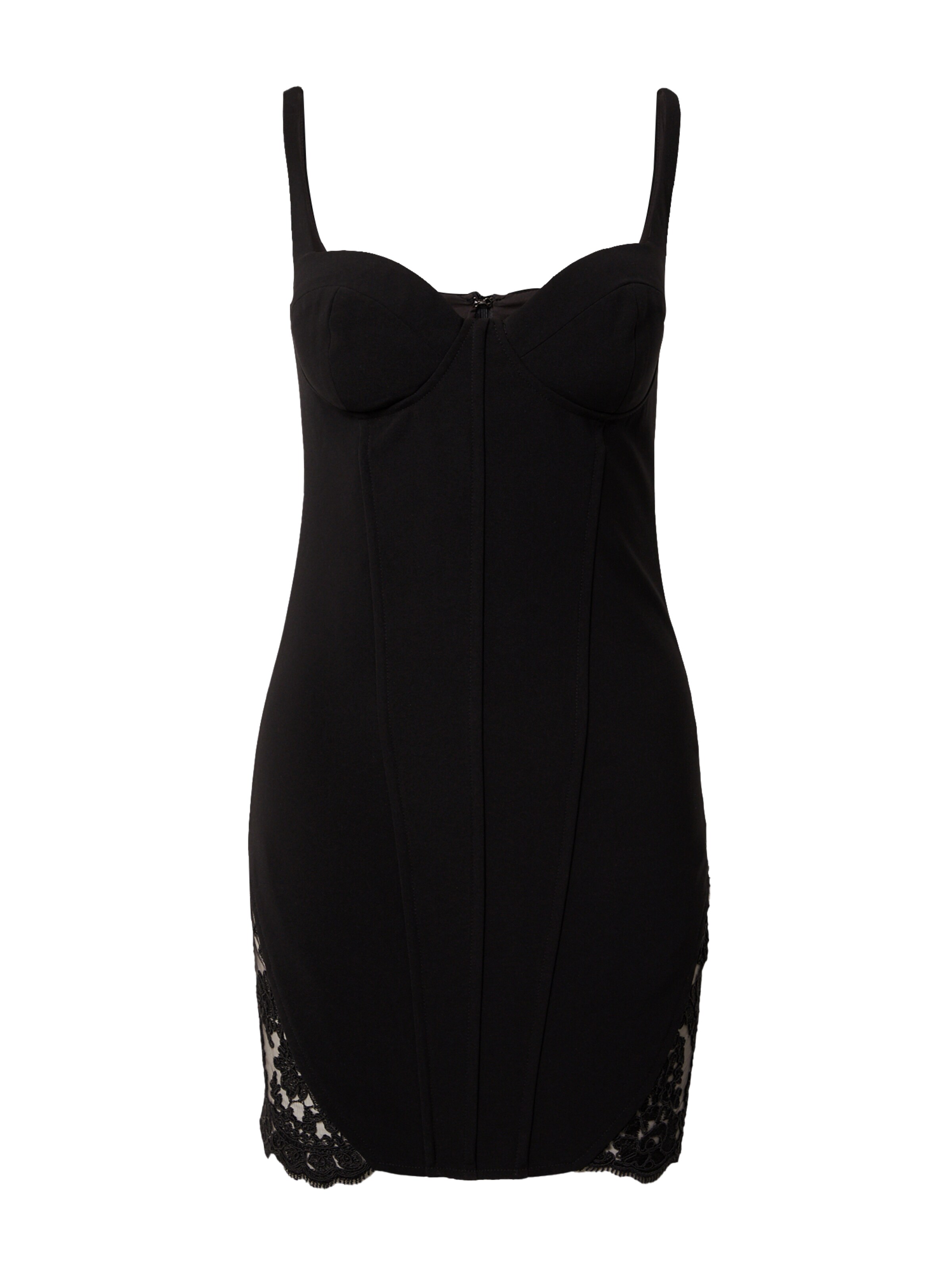 Nasty Gal Kleit, värv must: eest vaates