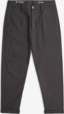 Loosefit Pantalon à pince G-STAR en gris : devant