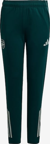 ADIDAS PERFORMANCE - Slimfit Pantalón deportivo 'Arsenal Tiro 25 Competition' en verde: frente