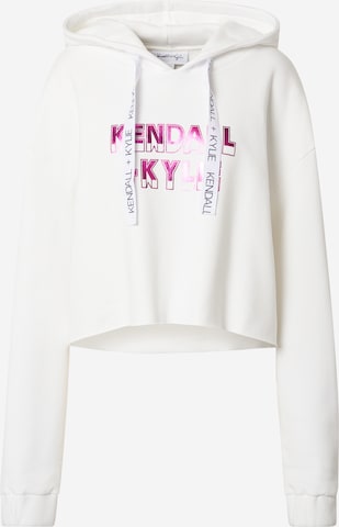 Sweat-shirt KENDALL + KYLIE en blanc : devant