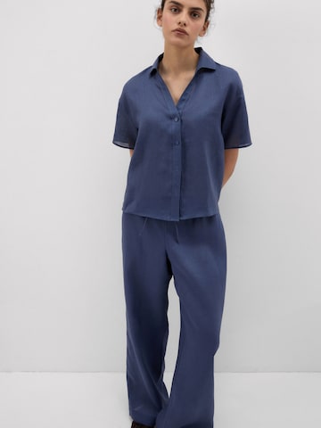 INTIMISSIMI Bluse 'The Pure Linen' in Blau