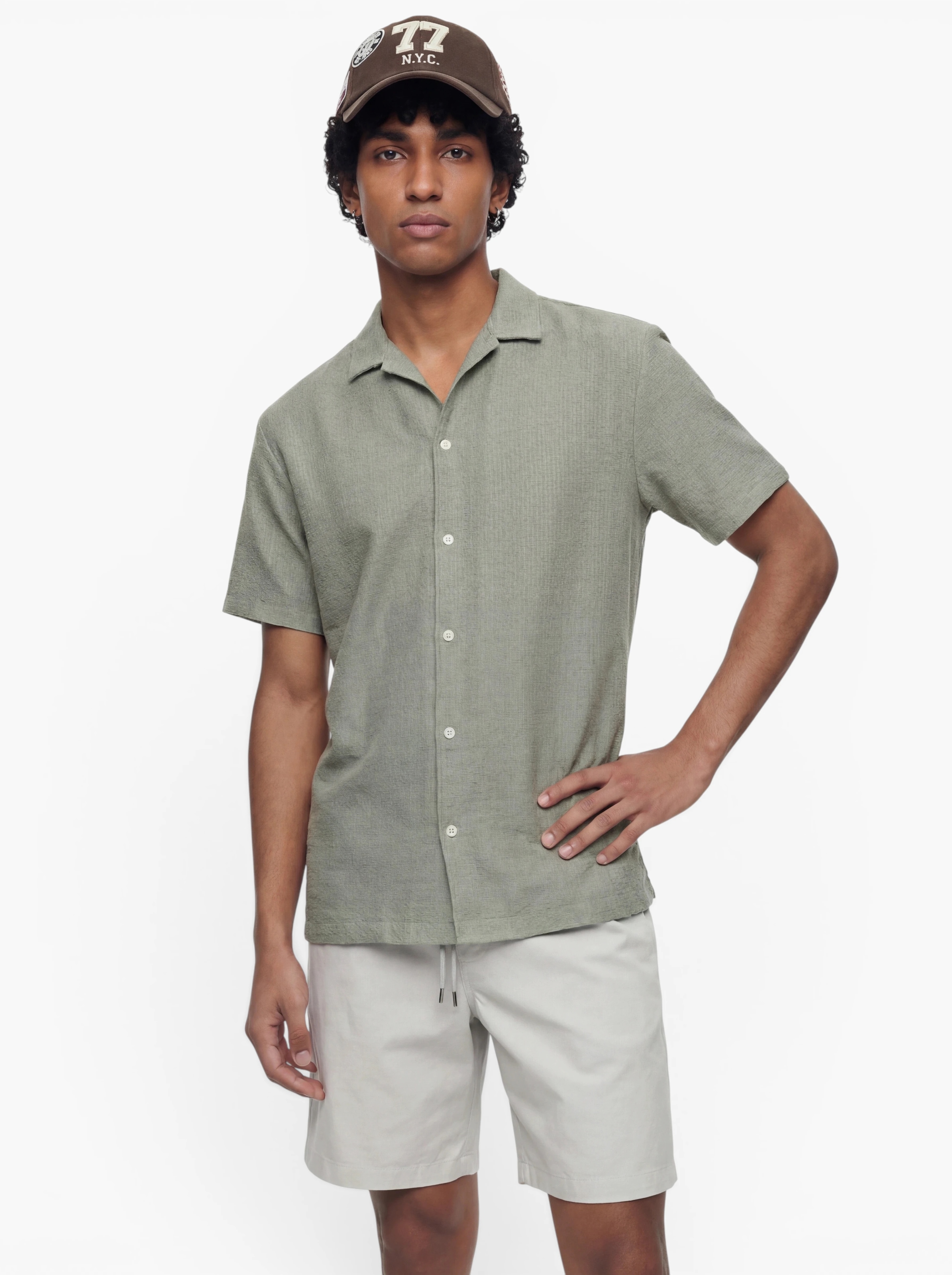 JACK & JONES Regular fit Риза 'JORMontauk' в зелено