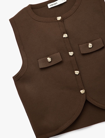 Koton Suit Vest in Brown
