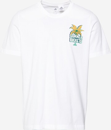 T-Shirt fonctionnel 'Summer Buckets' ADIDAS SPORTSWEAR en blanc : devant