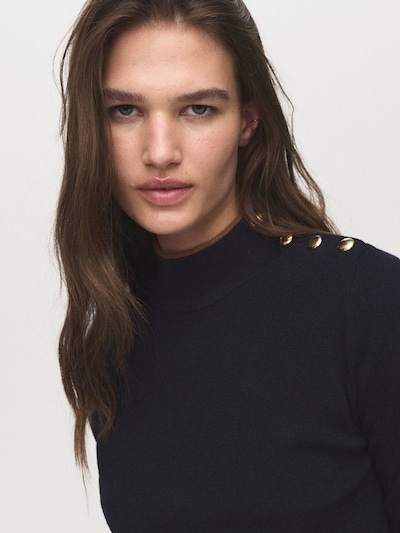MANGO Sweater 'LUCCAPK' in Navy / Brown, Item view