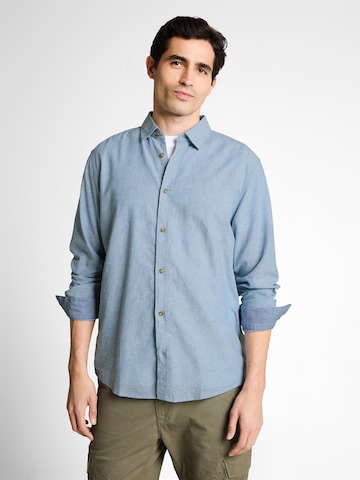 TOM TAILOR Regular Fit Skjorte i blå: forside