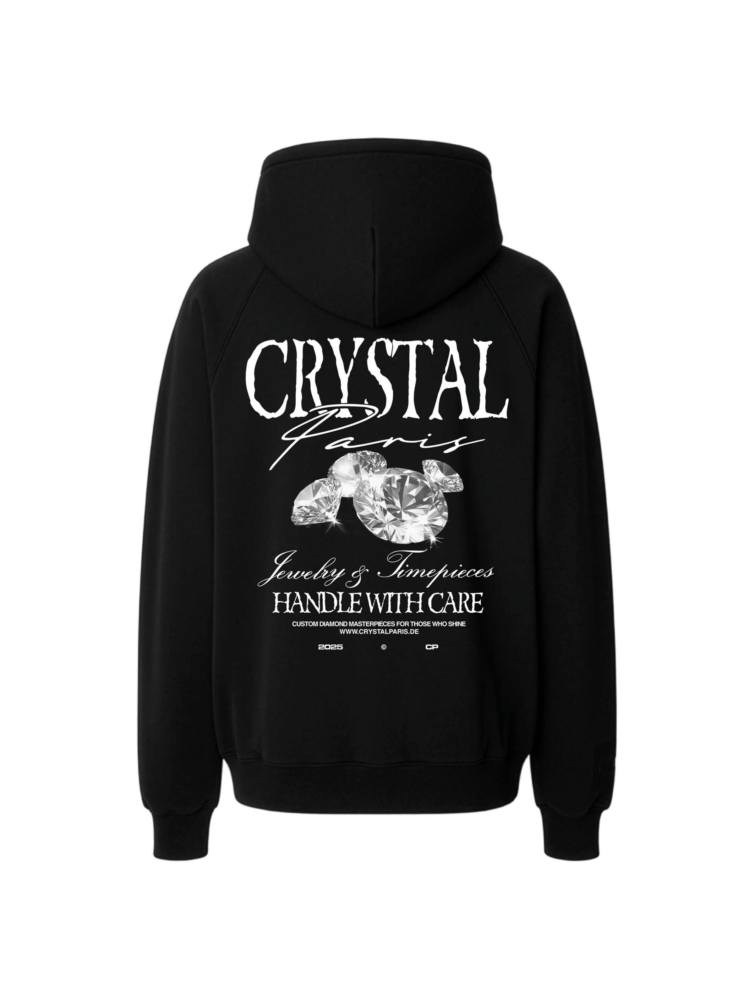 Crystal Paris Sweatshirt 'Dias' in Black