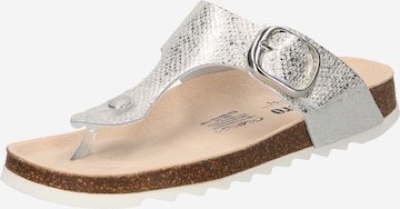 Legero T-Bar Sandals 'CLEAR' in Silver: front