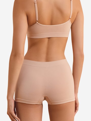 ETAM Nahtloser Boyshort aus Bio-Baumwolle 'AMANDE' in Beige