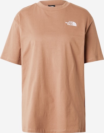 THE NORTH FACE Футболка 'ESSENTIAL' в Коричневый: спереди