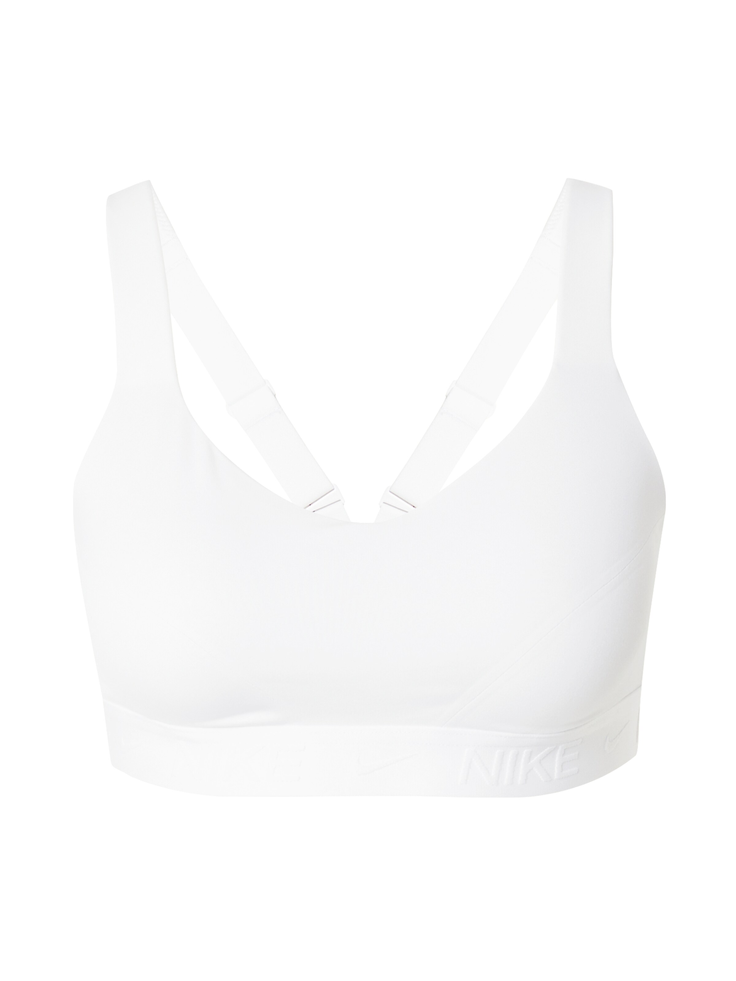 NIKE Urheilurintaliivit 'INDY' värissä valkoinen: etupuoli