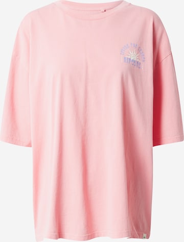 RIP CURL Λειτουργικό μπλουζάκι σε ροζ: μπροστά