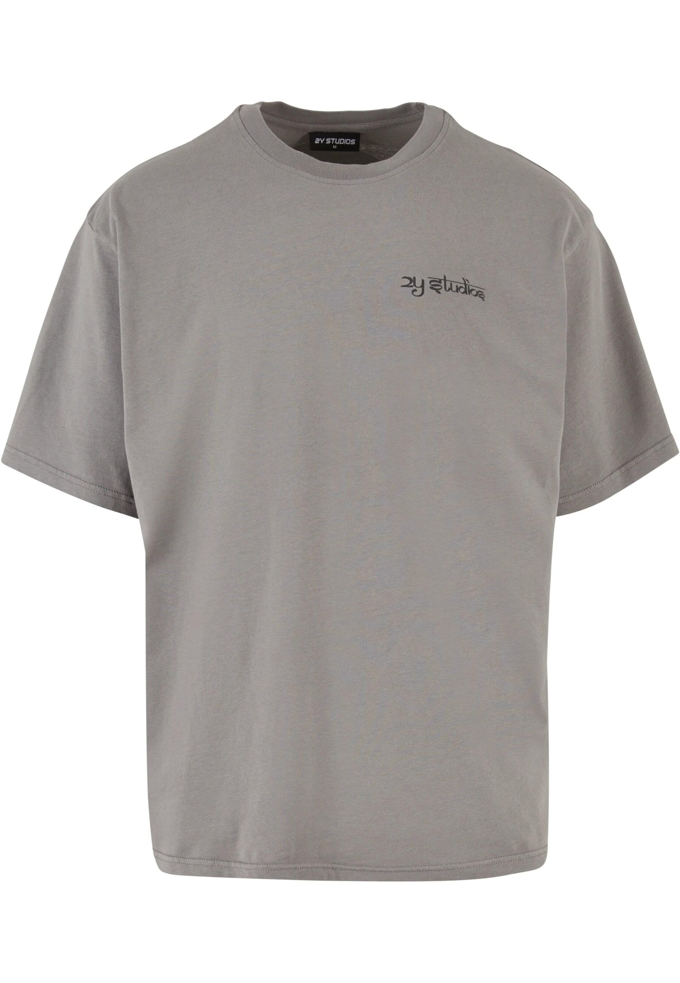 2Y Studios Shirt 'Tiger' in Grijs: voorkant