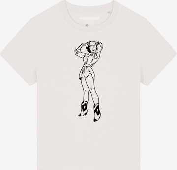 Maglietta 'Cowgirl' di Watapparel in bianco: frontale