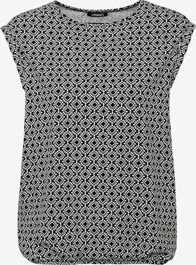 Olsen Shirt in hellgrau / schwarz, Produktansicht