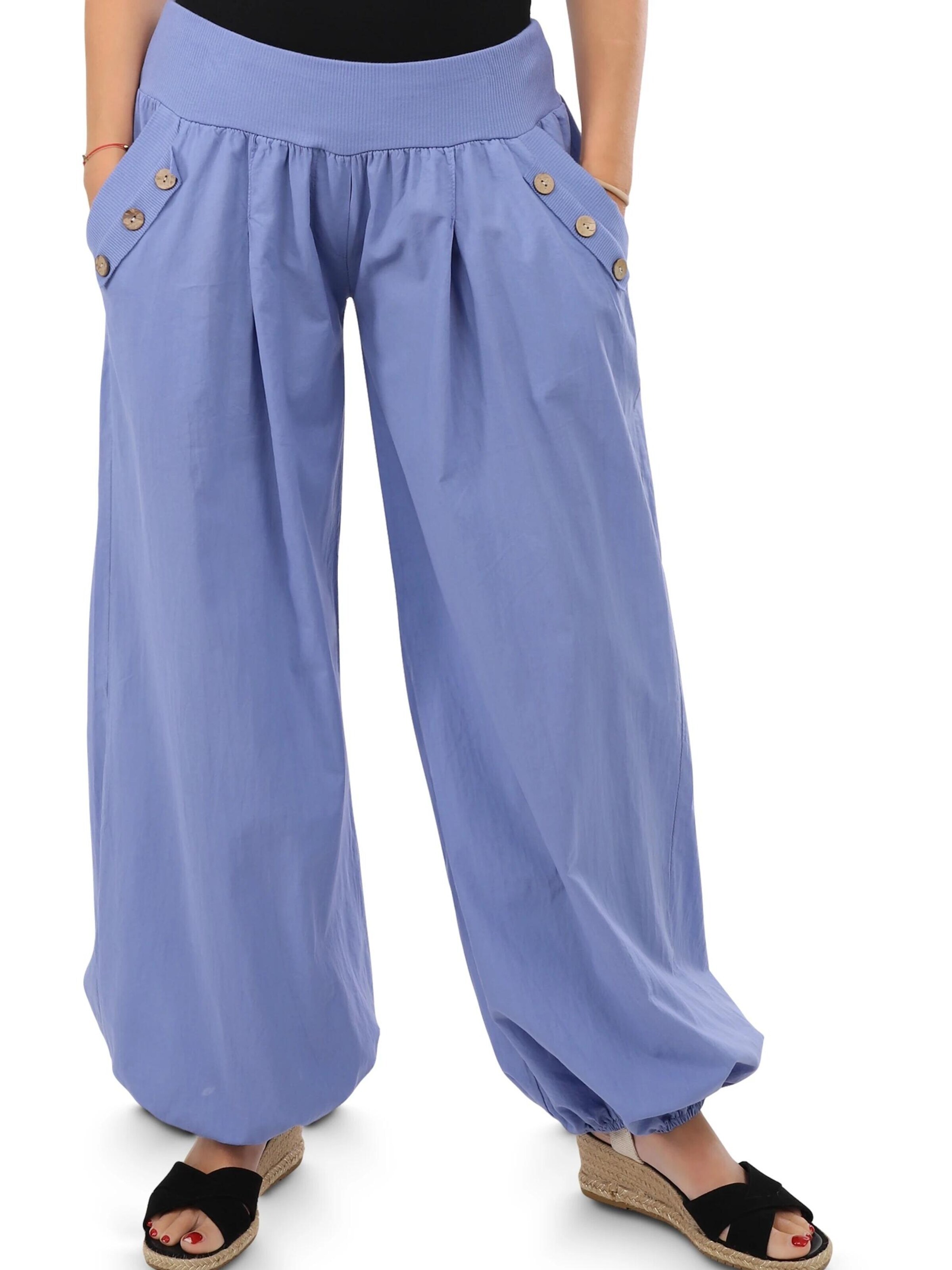 malito more than fashion Loose fit Harem Pants in Blue
