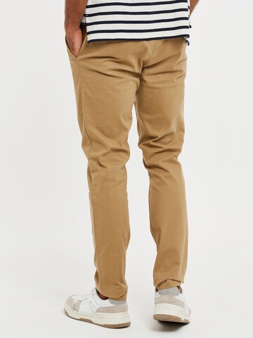 Threadbare Normální Chino kalhoty 'Marley' – hnědá