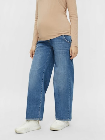 MAMALICIOUS Regular Jeans in Blauw: voorkant