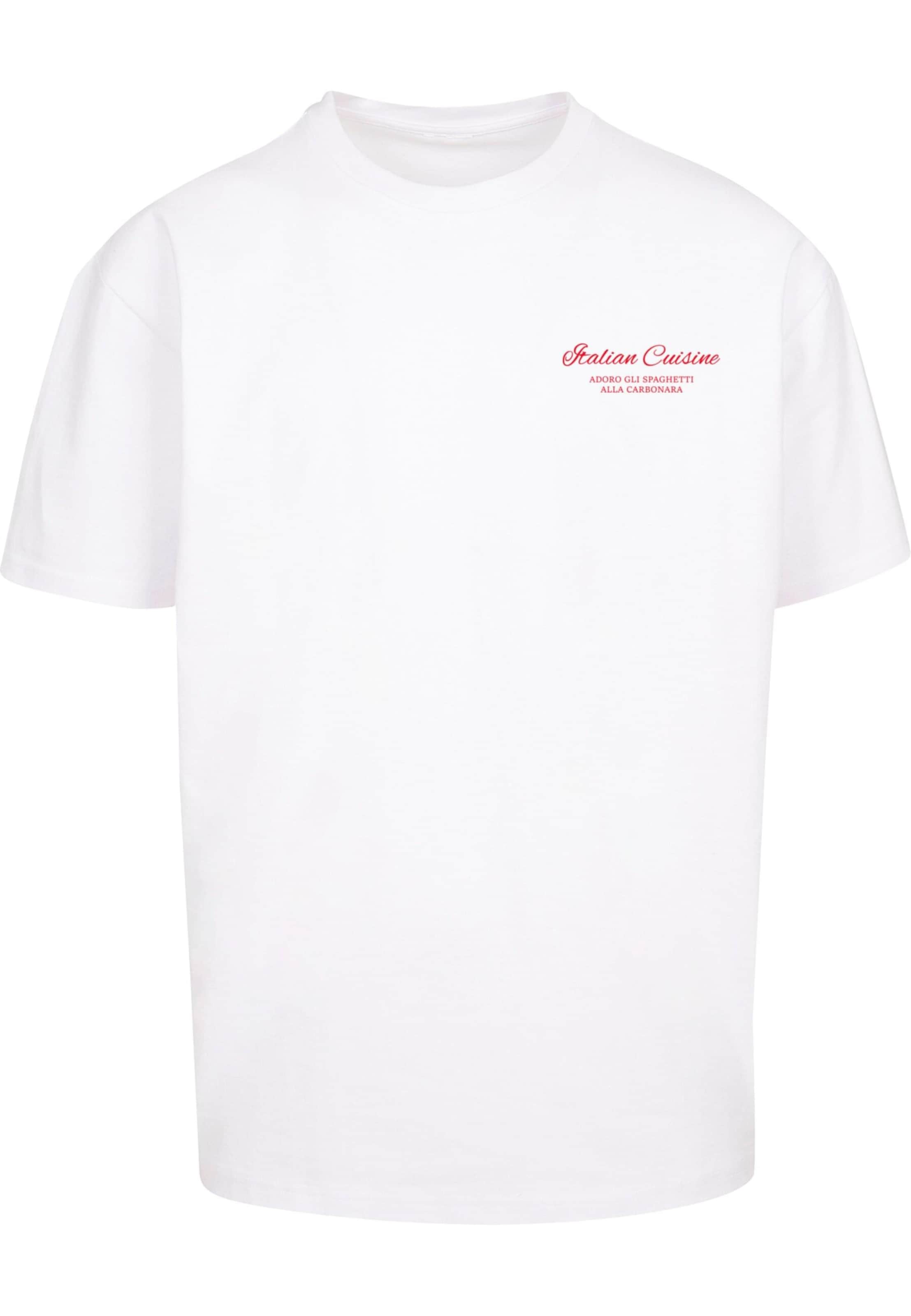 Merchcode Shirt 'Al Dente Per Favore' in White: front