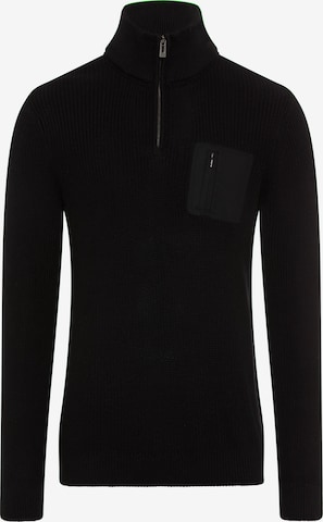 Bruno Banani LM Pullover in Schwarz: Vorderseite