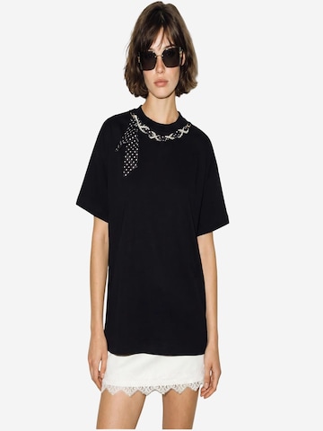 Bianco Lucci - Camisa 'T-Shirts' em preto: frente