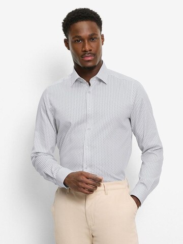 OLYMP Slim fit Overhemd 'Level 5' in Beige