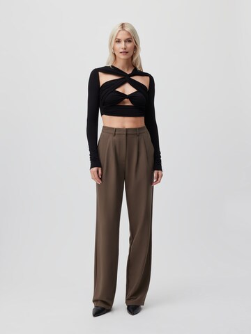 Regular Pantalon à pince 'Elena Tall' LeGer by Lena Gercke en marron