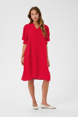 CULTURE Jurk in Rood: voorkant