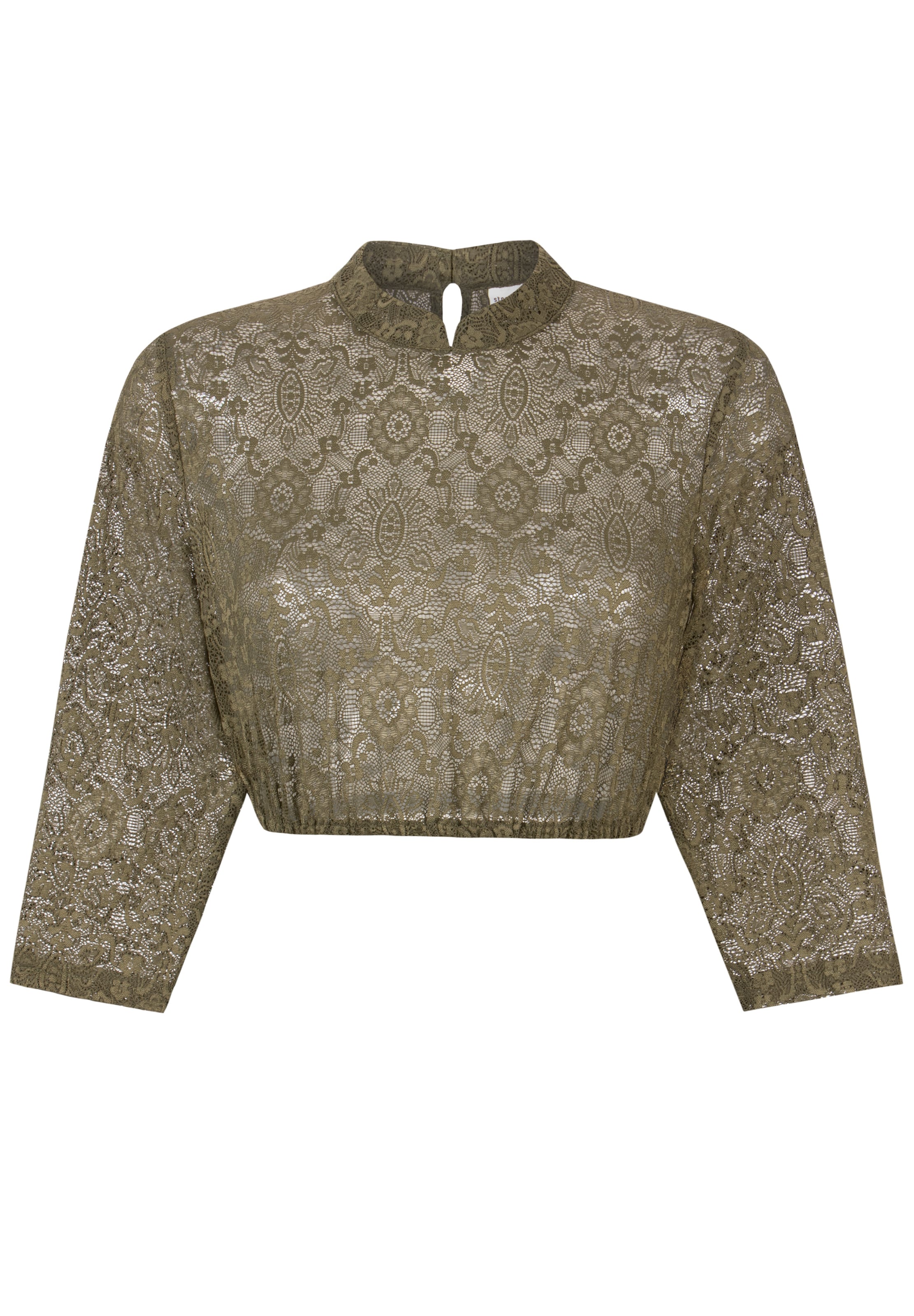 STOCKERPOINT Klederdracht blouse 'Celine' in Groen: voorkant