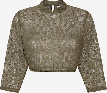 STOCKERPOINT Klederdracht blouse 'Celine' in Groen: voorkant
