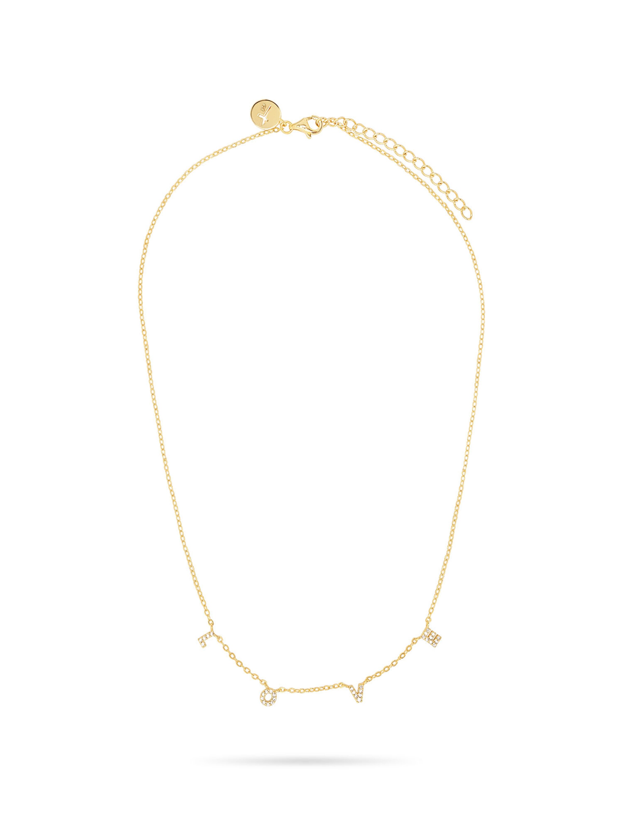 Tamaris Kette 'Silver Love' in Gold: Vorderseite