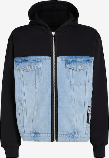KARL LAGERFELD JEANS Between-season jacket in Blue denim / Black, Item view