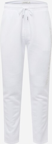 Tapered Pantaloni di Abercrombie & Fitch in bianco: frontale