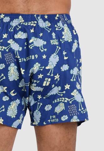 Lousy Livin Boxershorts 'Sheep & Yoga' in Blau