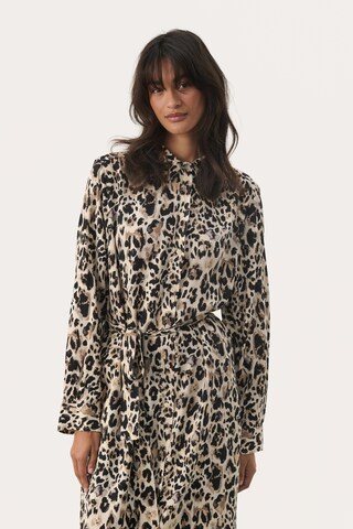 Robe 'Meluca' Part Two en marron