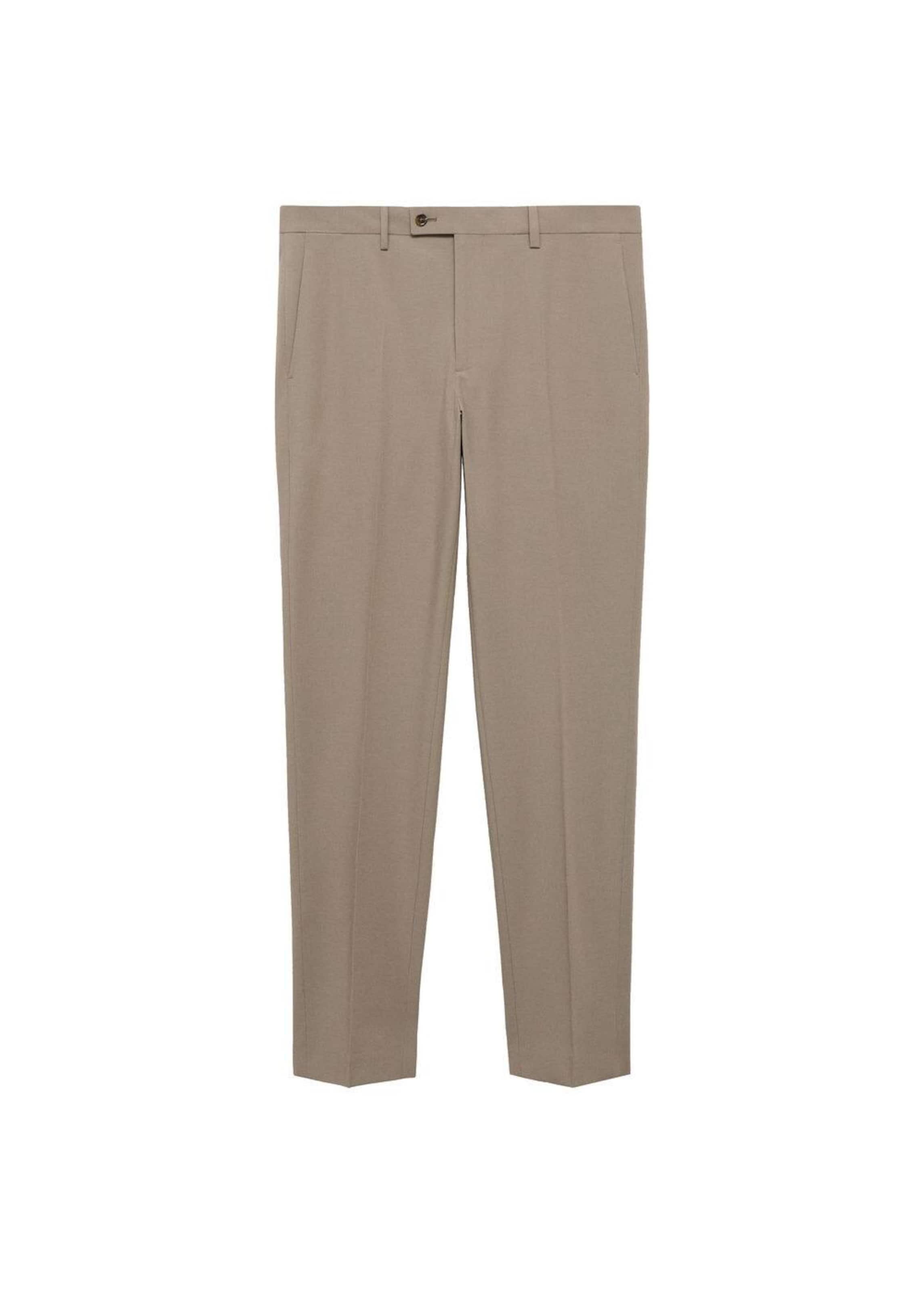 MANGO MAN Regular Bügelfaltenhose in Grau: Vorderseite