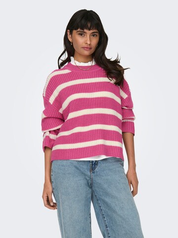 JDY Sweater 'JUSTY' in Pink