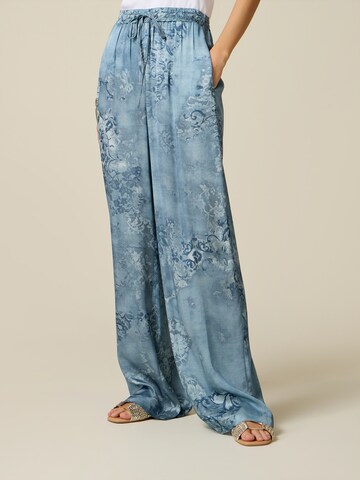 oltre Baggy Trousers in Blue