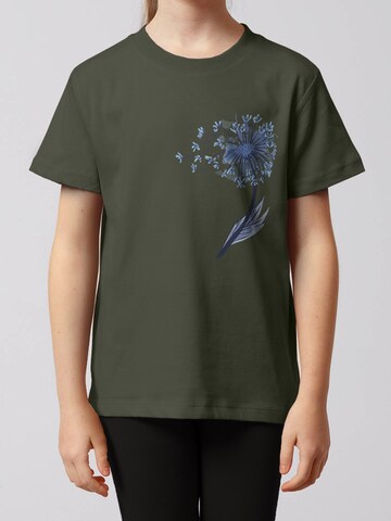 Maglietta 'Dandelion' di watabout.kids in verde: frontale