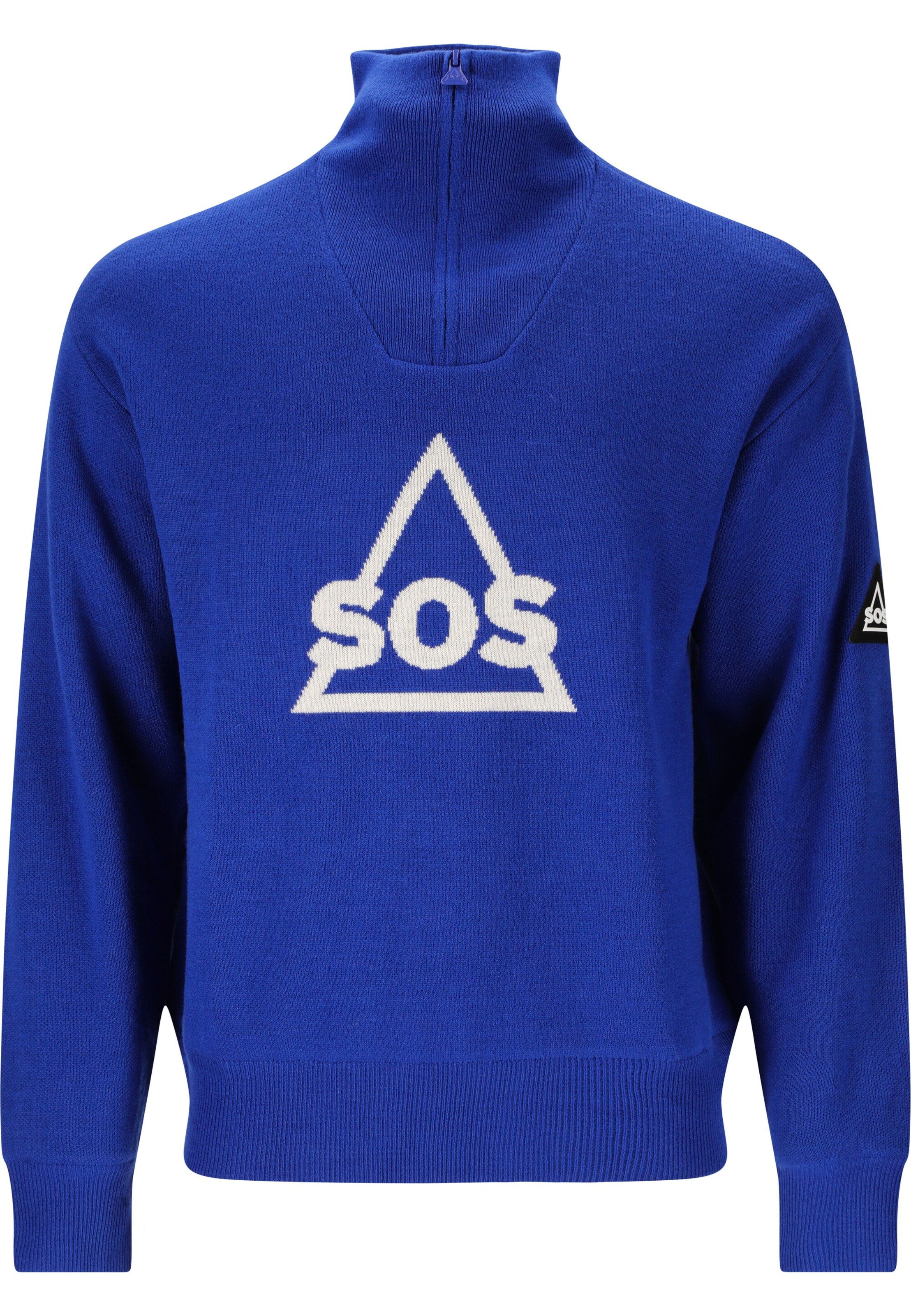 SOS Athletic Sweater 'Tignes' in Blue, Item view